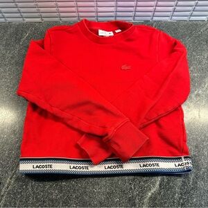 Lacoste Kids' Printed Band Short Sweatshirt